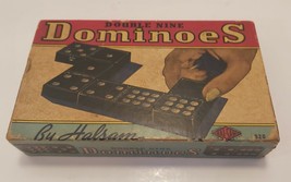 Vtg Double Nine Dominoes By Halsam #920 Dragon Design - $23.22