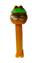 Pez Garfield Cat Candy Container Vintage China Cartoon Retro Unused Green Hat - £8.37 GBP
