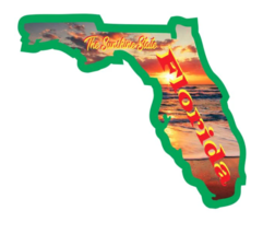 3&quot; florida the sunshine state bumper sticker decal usa made - £21.45 GBP