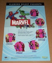 Cry For Dawn/Marvel Minimates figure poster:Spiderman/Hulk/X-Men/Venom/Wolverine - £31.50 GBP