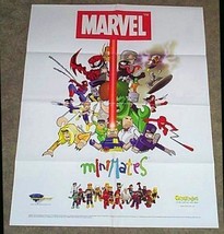 Marvel Minimates figure poster:Spider-man/X-Men/Venom/Hulk/Carnage/Silver Surfer - £32.14 GBP