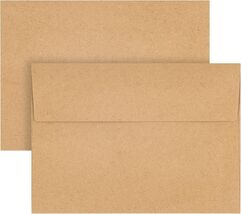 Kraft Envelopes, 50 Pack, 5 x 7 Inch, Brown Envelopes,A7 Envelopes, Card - $9.90