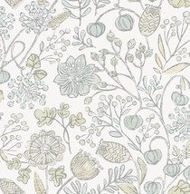 Peel And Stick Wallpaper With A Blue And Green Southern Trail. - £32.18 GBP