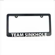 Team Sinkhole Funny License Plate Frame, Black Plastic, NJ Route 80, Acc... - $21.45