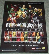 Spider-man/X-Men foe Art Asylum busts promo poster:Venom/Carnage/Kraven/... - $40.00