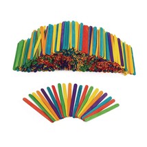 1000Cs Regular Colored Wood Craft Sticks Popsicle Sticks, 1000 Pieces,4-... - £31.59 GBP
