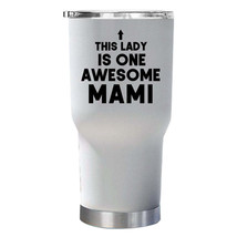Awesome Mami Tumbler 30oz Funny Ladies Mother Tumblers Christmas Gift Fo... - £23.22 GBP