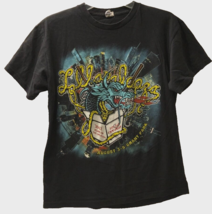 $75 Lollapalooza 12 Chili Peppers Sabbath Chicago Concert Dragon Black T-Shirt M - £65.29 GBP