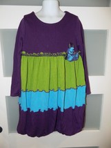 Bonnie Jean Purple/Green/Blue Knit LS Dress Size 6X Girl&#39;s EUC - £17.25 GBP