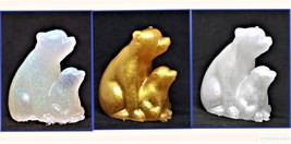 White Polar Bears, Bear and Cub, Resin Nanook, Ice bear and baby - £7.90 GBP