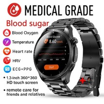 2023 New Blood Sugar Smartwatch 1.39 -inch 360*360 Hd Touch Large Screen Ecg - £64.79 GBP+