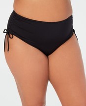 MICHAEL Michael Kors Womens Plus Size Ruched Bikini Bottom Color Black S... - $36.00