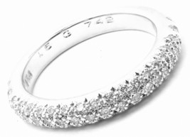 Authenticity Guarantee 
Authentic! Chanel 18k White Gold Diamond Band Ring - £2,870.71 GBP