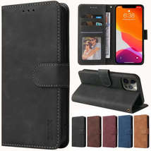 Premium Leather Wallet Phone Cover Case for Apple iPhone 14 Pro Max Plus - £8.16 GBP