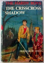 Hardy Boys 32 Crisscross Shadow 1957B-8 Franklin W. Dixon hcdj Orange Gr... - $12.00