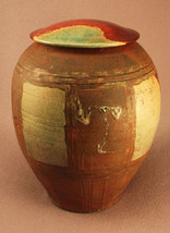 RAKU Unique Ceramic Individual Adult Funeral Cremation Urn #A006 - £352.83 GBP