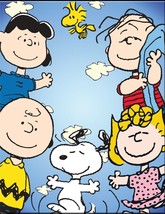 Peanuts Snoopy Woodstock Group Cast Comic Strip Charlie Brown Decor Metal Sign - $21.77