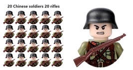 WW2 Military Soldier Building Blocks Action Figure Bricks Kids Toy 20Pcs/Set A26 - £18.84 GBP