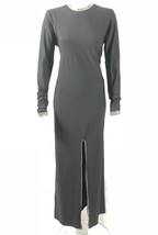 NWOT Adam Selman Sport Carbon38 Crystal Trimmed Front Slit Maxi Dress XL - £98.77 GBP