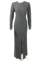 NWOT Adam Selman Sport Carbon38 Crystal Trimmed Front Slit Maxi Dress XL - £96.65 GBP