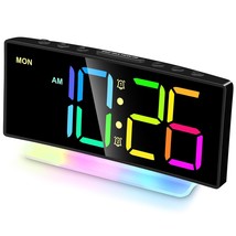 Extra Loud Alarm Clock For Heavy Sleepers Adults,Teens,Kids,Rainbow Cloc... - £21.86 GBP