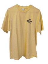 Corona Extra Beach Scene Tee Shirt Yellow, Size Large, Made In Canada. - £14.09 GBP