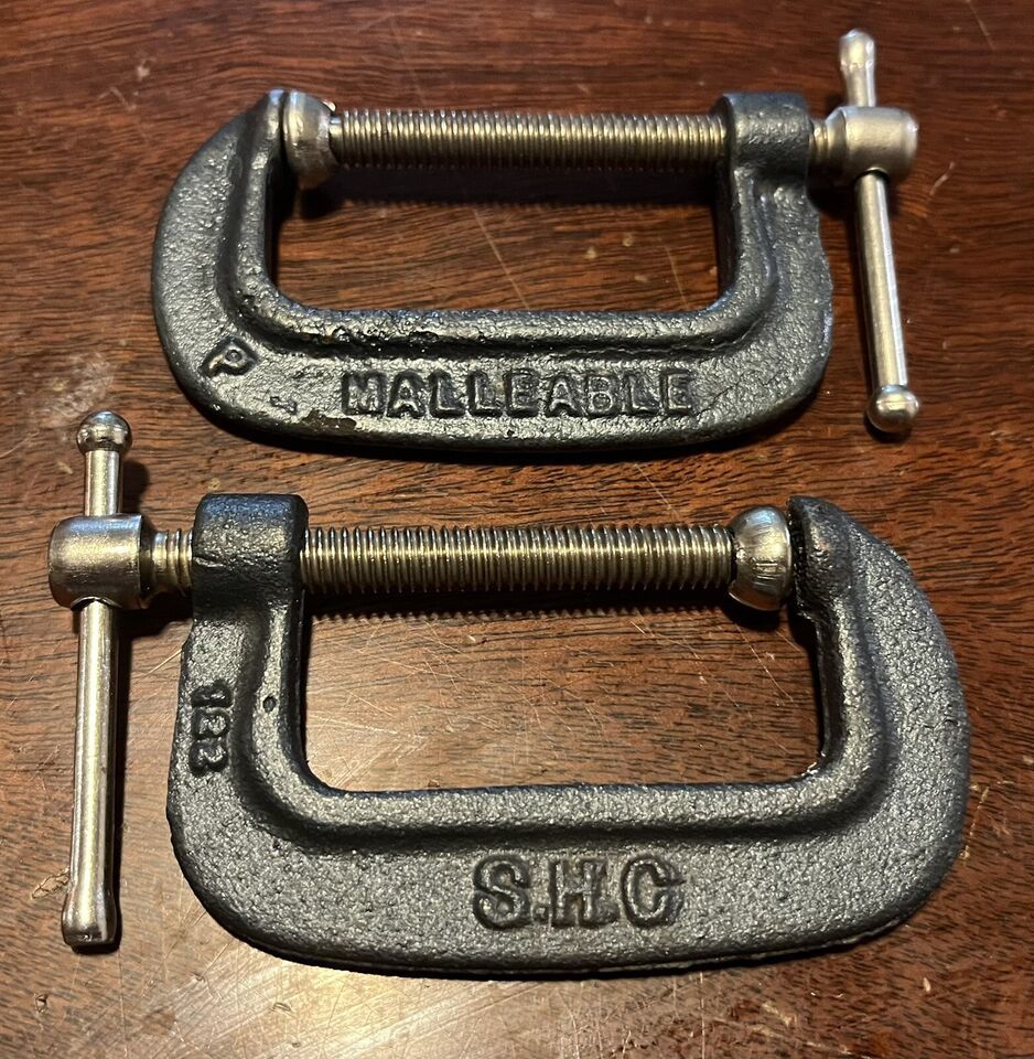 Vintage Set Of 2 SHC C Clamps 122 - $9.50