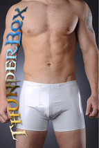 Thunderbox Glossy White PVC Titan Pouch Shorts! S-M-L-XL - $30.00