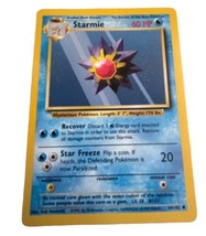 Starmie Pokémon TCG 64/102 Unlimited 1999 Base Set Vintage LP - £1.01 GBP