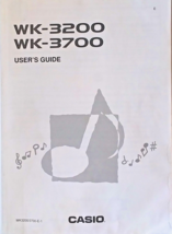 Casio WK-3200 WK-3700 Electronic Keyboard Original Owner&#39;s Manual Book, English. - £29.56 GBP