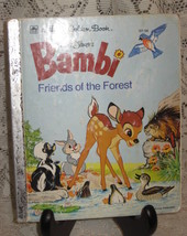 Golden Book - Walt Disney&#39;s Bambi Friends of the Forest - 1975 - $6.00