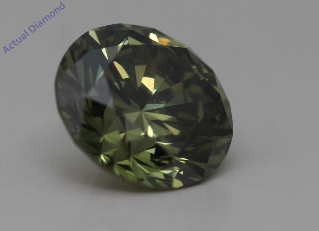 Round Cut Loose Diamond (0.92 Ct,Green(Irradiated) Color,VS1 Clarity) Item image 2