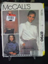 McCall's Jones New York 8790 Misses Blouses Pattern - Size 10 Bust 32 1/2 - $9.70