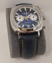 Duckworth Prestex 104/500 Chronograph 42 Blue Sunburst Dial Watch D550-03 - $495.00