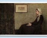 Portrait of Whistler&#39;s Mother Painting Medici Society UNP DB Postcard L16 - $11.83