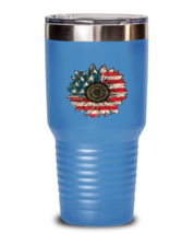Independence Day Tumbler America Sunflower LtBlue-T-30oz  - £25.75 GBP