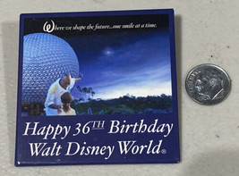 Happy 36th Birthday WDW Epcot Disney Pin Button - £7.73 GBP