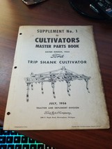 July 1956 Ford Supplement to Cultivators parts book trip shank - £6.25 GBP