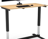 Height Adjustable Computer Desk Electric, 48 X 24 Inches, Black Frame Te... - £174.16 GBP