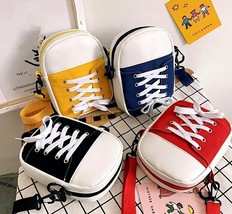 Purse Crossbody Bag Sneaker Small Shaped Shoe Shoulder Teens Tweens Novelty NEW - £9.16 GBP