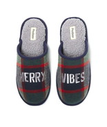 Dearfoams Cozy Men&#39;s Holiday Novelty Scuff Comfort Slippers Multicolor S... - $24.18 CAD