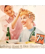 1958 7UP 7-Up Pop Refreshing Lift Advertisement Vintage Soda Hairdresser... - $39.99