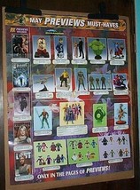 Figure/bust/statue merchandise poster: Superman/Iron Man/JLA/Batman/Aquaman/Hulk - £31.97 GBP