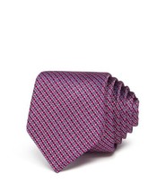Ted Baker Mens Basket Weave Flower Skinny Necktie Mens, One Size, Pink - £60.05 GBP