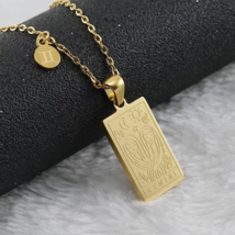 Handmade 18K Gold Plated Gemini Zodiac Necklace - Personalized Spiritual Gift - £23.67 GBP