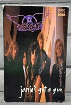 Aerosmith Janie&#39;s Got A Gun Single Cassette Tape 1989 Canada Release VTG Geffen - £1.16 GBP