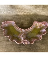 California Originals Pottery Hors D’oeuvre Serving Dish Drippy Green Gla... - $40.85 CAD