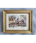 Marius Girard Paris France “The Place du Tertre &amp; the Sacré Cœur” Pictur... - $690.26 MXN