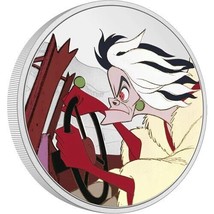 New Zealand Mint Disney &quot;Cruella De Vil&quot; 1 oz silver coin. Free Shipping! - £109.97 GBP
