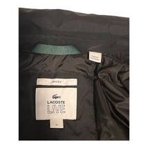 Lacoste LIVE Unisex Long Coach Jacket Black Logo Print Size M New Without Tags image 4